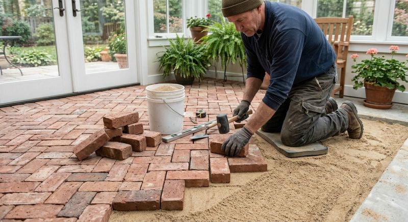 Brick Walkway Installation in Worcester, MA