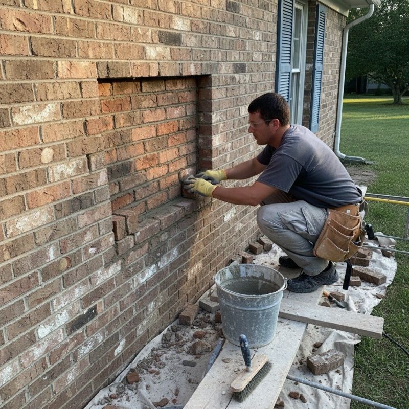 Local Brick Remortaring pros at work